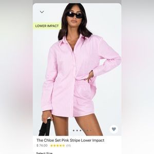 Princess Polly “The Chloe Set” Pink Stripe